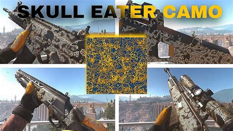 All Weapons In Mwii With Skull Eater Camo Youtube