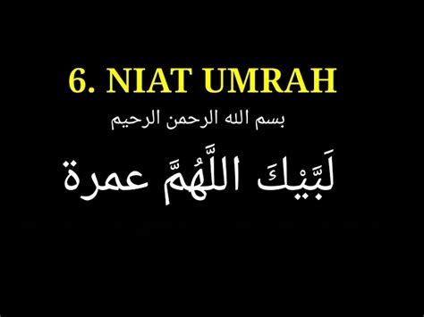 Niat Ihram Umrah