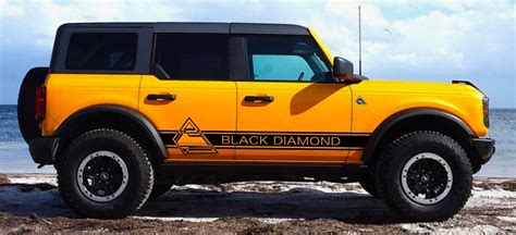 Ford Bronco Black Diamond Vinyl Side Decals Dr Off Road