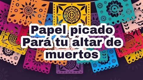 Como Hacer Papel Picado Pasó A Pasó Dia De Muertos Youtube