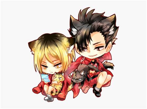 Kuroo Haikyuu And Kenma Image Bokuto X Akaashi Chibi Hd Png
