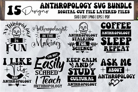 Anthropology Svg Bundle Graphic by svgstudiodesignfiles · Creative Fabrica