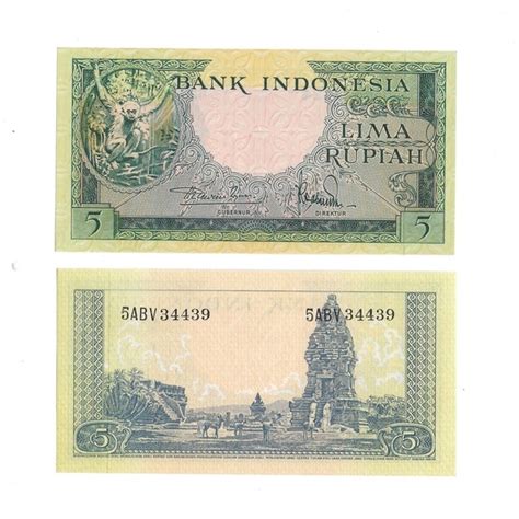 Jual Uang Kuno Indonesia 5 Rupiah 1957 Seri Hewan Monyet Shopee Indonesia