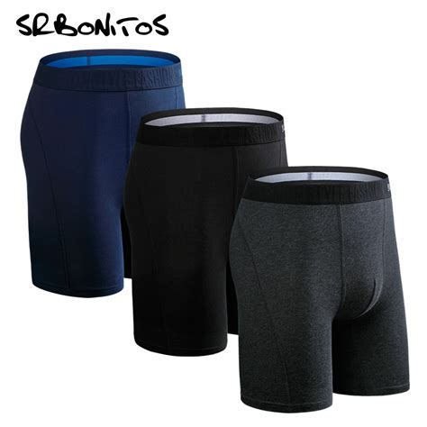 Boxer À Jambe Longue Pour Homme Sous vêtements En Coton Culotte De