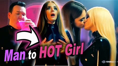 Mtf Transformation Fat Man To Pretty Girl In Latex Kissing Blonde Lady Ai Video Mtf Tg