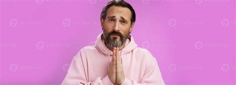 Upset Handsome Bearded Mature Man Need Help Asking Forgiveness