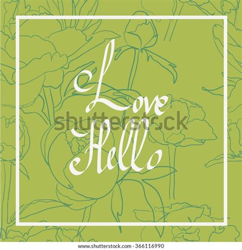 Handwritten Love Script Love Vector Valentines Stock Vector Royalty