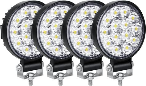 Willpower 4pcs 3 2 Inch 42W Mini Ultra Thin LED Work Light Spot Beam