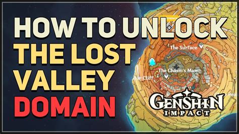 How To Unlock The Lost Valley Domain Genshin Impact YouTube