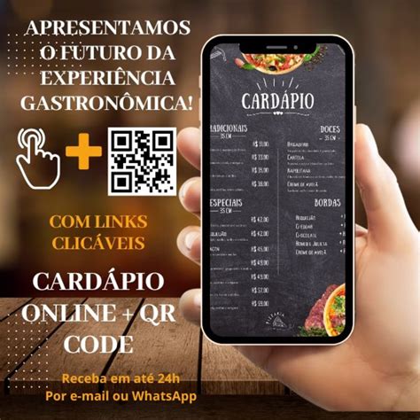 Cardápio Online Interativo e Qr Code para Pizzaria Elo7