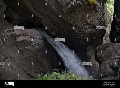 The Powerful Trummelbach Falls Is A Subterranean Waterfall Running