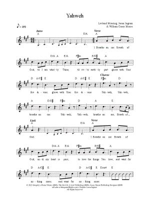 Yahweh Sheet Music Arrangements Available Instantly Musicnotes