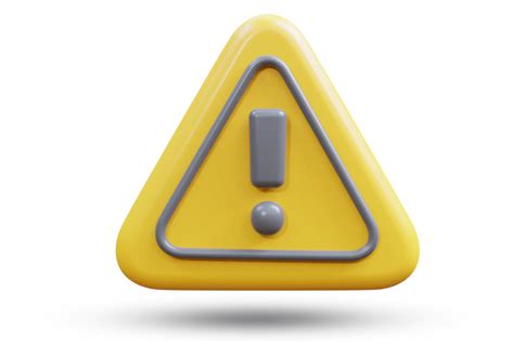 3d Triangle Warning Or Notification Alert 11964960 Png