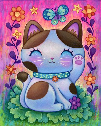 Jeremiah Ketner SmallandRound Fine Art Whimsical Artwork Cat Art