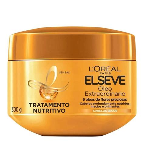 Creme Tratamento Nutritivo Elseve Óleo 300g L Oréal Paris Incolor