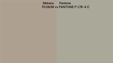 Sikkens F0 08 59 Vs Pantone P 178 4 C Side By Side Comparison