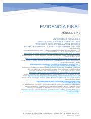 EVIDENCIA FINAL LITIGIOS CIVILES docx EVIDENCIA FINAL MÓDULO 1 Y 2