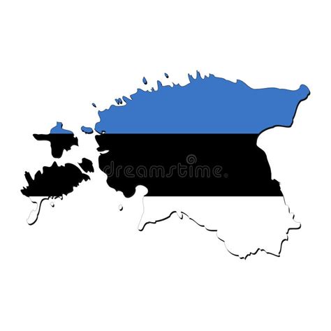 карта эстонии иллюстрация вектора. иллюстрации насчитывающей эстония ...