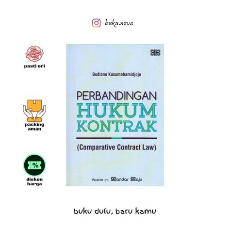 Jual Buku Perbandingan Hukum Kontrak Comparative Contract Law