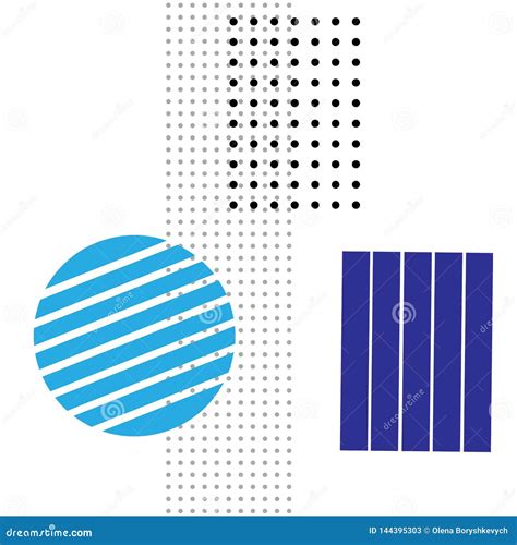 Composici N De Formas Geom Tricas Coloreadas Ilustraci N Del Vector