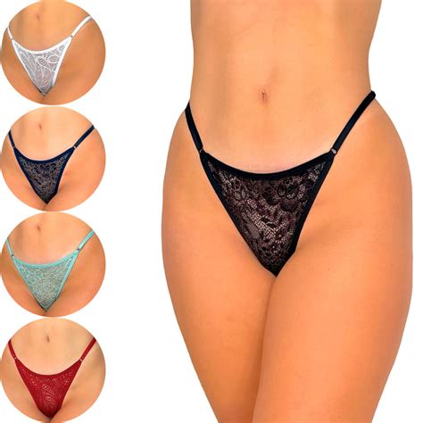 Kit 10 Calcinhas De Renda String Com Regulagem Fio Dental Tanga Lingerie Shopee Brasil