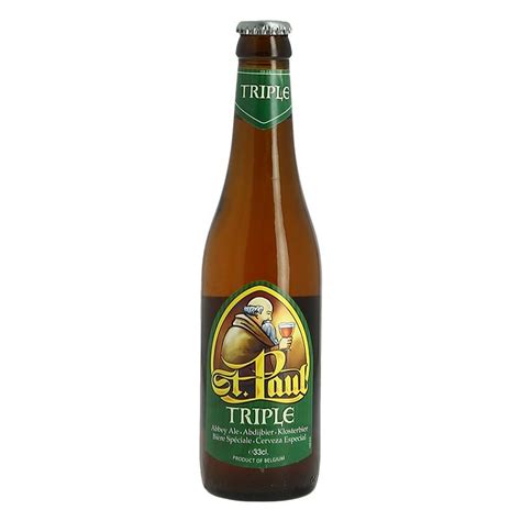 achat Bière belge blonde d abbaye St Paul Triple 33 cl