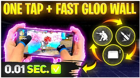 One Tap Headshot Fast Gloo Wall Trick Free Fire New Tricks