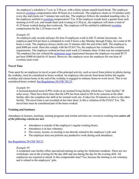 ATX22 Assisted Living Day Handout Wage Hour Hours Worked Fact Sheet