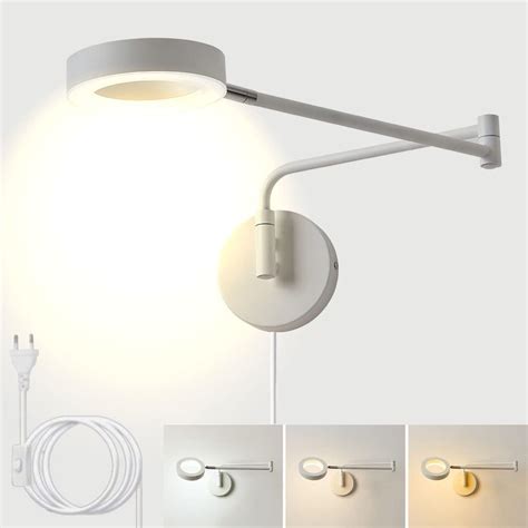 W Led Wandlampe Mit Schalter Wandleuchte Mit Stecker Und Kabel Wand