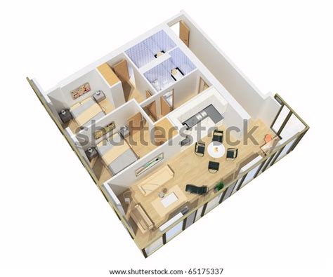 Interior Apartment D Model Stock Illustration Shutterstock