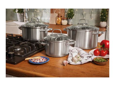 Ernesto Stainless Steel Saucepan Set Lidl Great Britain Specials