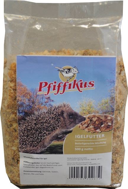 Pfiffikus Igelfutter G Vogelfutter Blumen Risse