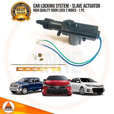 Car Central Locking Door Lock System Single Slave Actuator With Installation Tools Set For