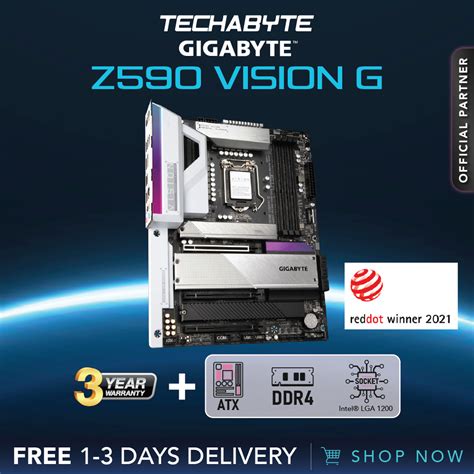 Gigabyte Z590 Vision G Ddr4 Atx Motherboard Shopee Singapore