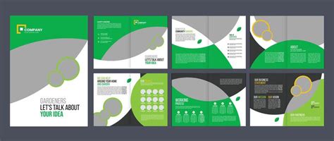 Green Brochure Vector Art Icons And Graphics For Free Download