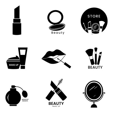 Conjunto De Iconos De Cosméticos De Belleza Descargar Vectores Gratis