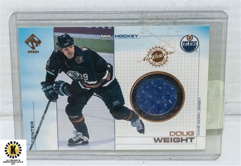 Card Doug Weight Game Worn Jersey Oilers