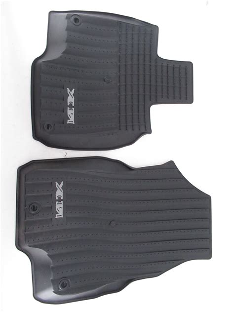 Genuine Oem Acura 08p17 Tjb 210a All Season Floor Mat Set Black Rubber