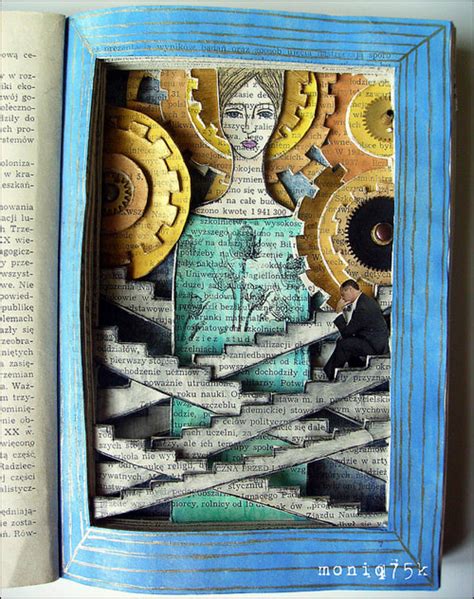 Altered Book Niche Kell High School Art