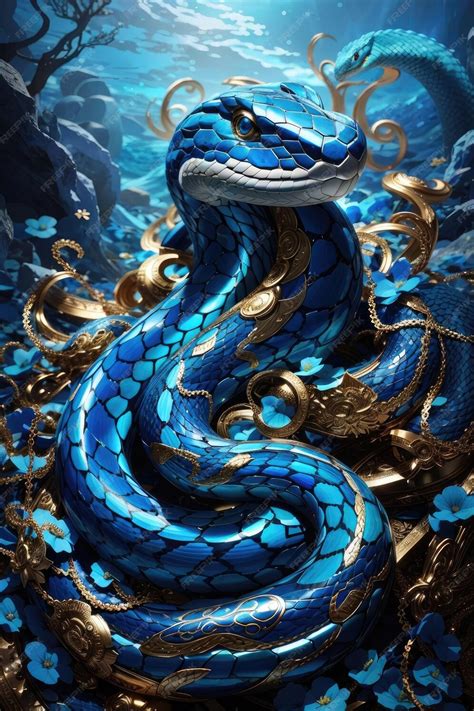 Premium Photo Azure Serenity Unraveling The Enigma Of The Graceful