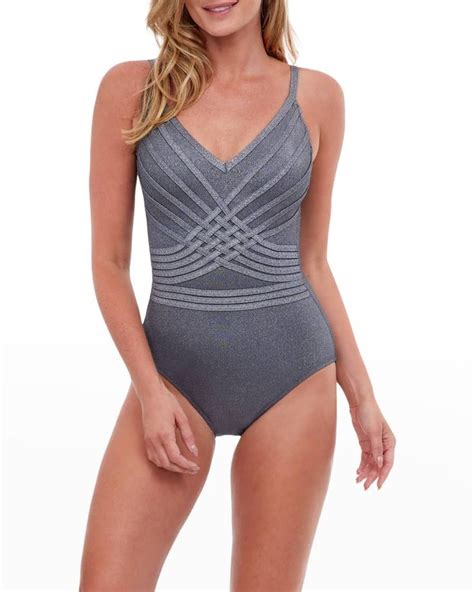 Gottex Divine Shimmer One Piece Swimsuit One Piece One Piece