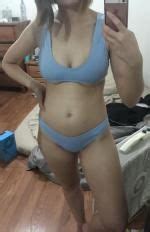 Tie Front Ribbed Bikini Set In Black Zaful