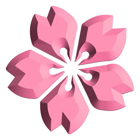 Sakura Flower Icon 3d 17339041 Png