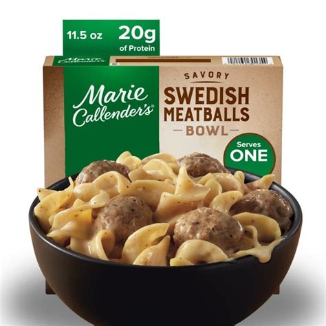 Marie Callenders Swedish Meatballs Bowl Frozen Meal 115 Oz Unloathe