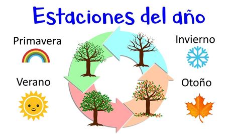 Las Estaciones del año Primavera Verano Otoño e Invierno Fácil y