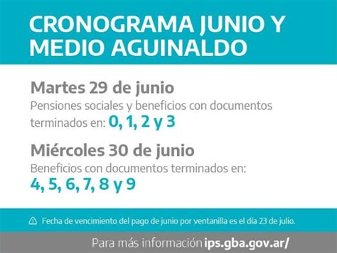 Jubilados Provinciales Cronograma De Pago Junio 2021 Y Aguinaldo