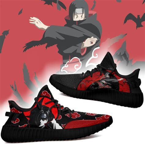 Itachi Yeezy Boost Black Sneakers Robinplacefabrics