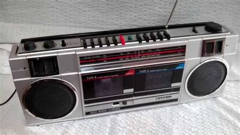 Sanyo M W200 Dual Cassette Am Fm Stereo Youtube