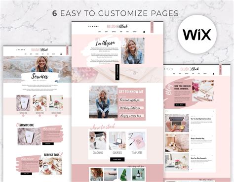 Website Template For Wix Wix Template Wix Theme Blog Etsy Canada