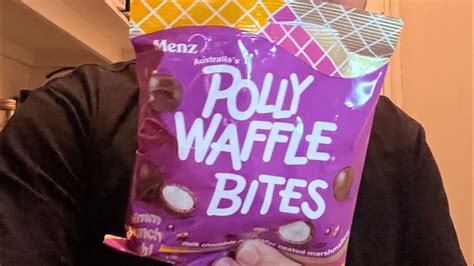 A 45 Second Pantry Review With The New Polly Waffle Bites Youtube